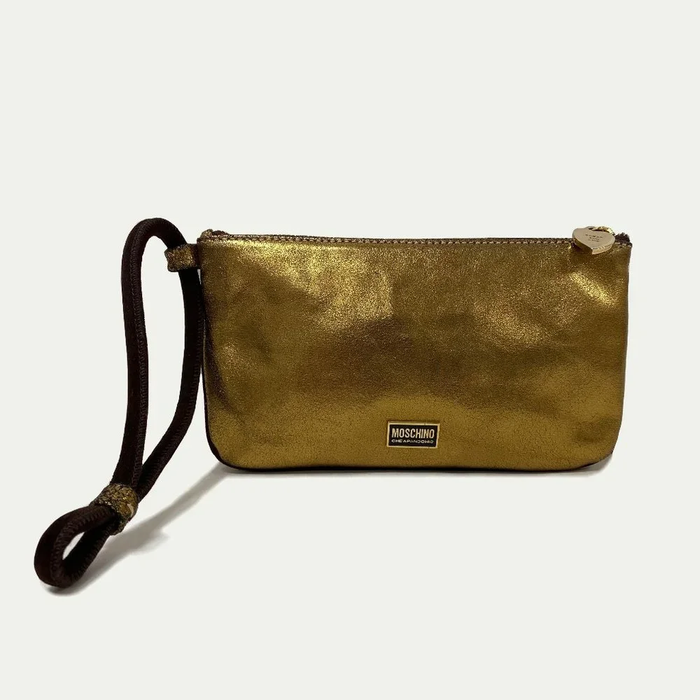 Moschino Cheap & Chic Leather Wristlet